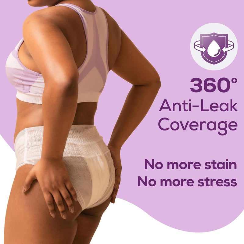 Ultra Absorbent Disposable Period Panties, M-L, 5's Pack, 0% Leaks, Sanitary protection for women & Girls, Maternity Delivery Pads, 360 Protection, Postpartum & Overnight use, Heavy Flow - Image 3
