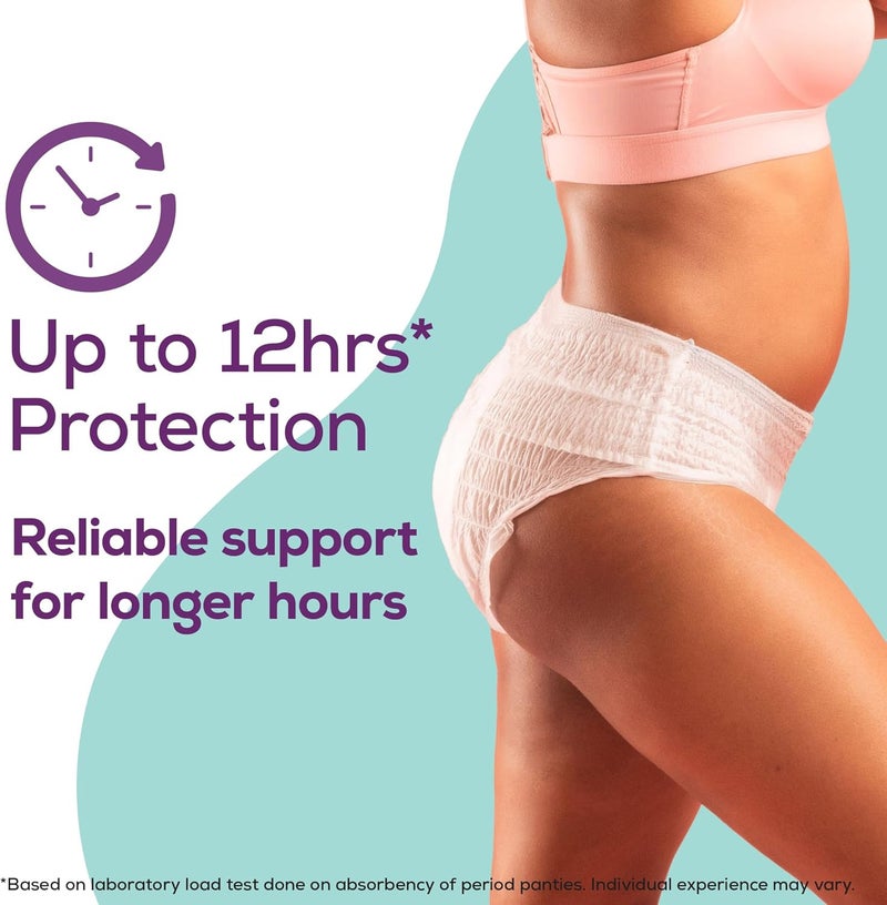 Ultra Absorbent Disposable Period Panties, M-L, 5's Pack, 0% Leaks, Sanitary protection for women & Girls, Maternity Delivery Pads, 360 Protection, Postpartum & Overnight use, Heavy Flow - Image 4
