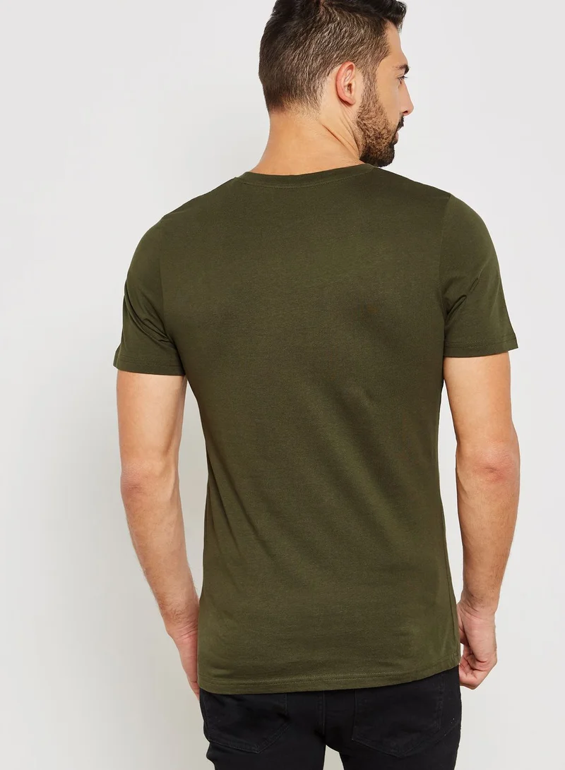 JACK & JONES Herren Crew Neck T-Shirt