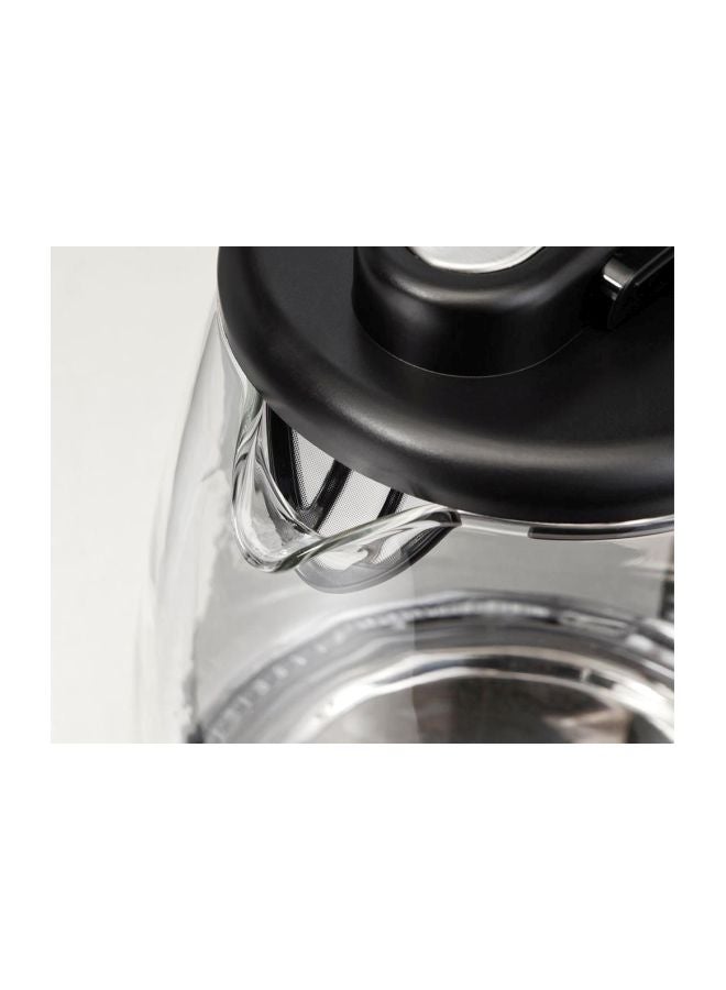 هاملتون بيتش التجارية غلاية كهربائية سعة 1.7 لتر 1.7 L 2000 W 40865-SAU شفاف/أسود/فضي - Image 2