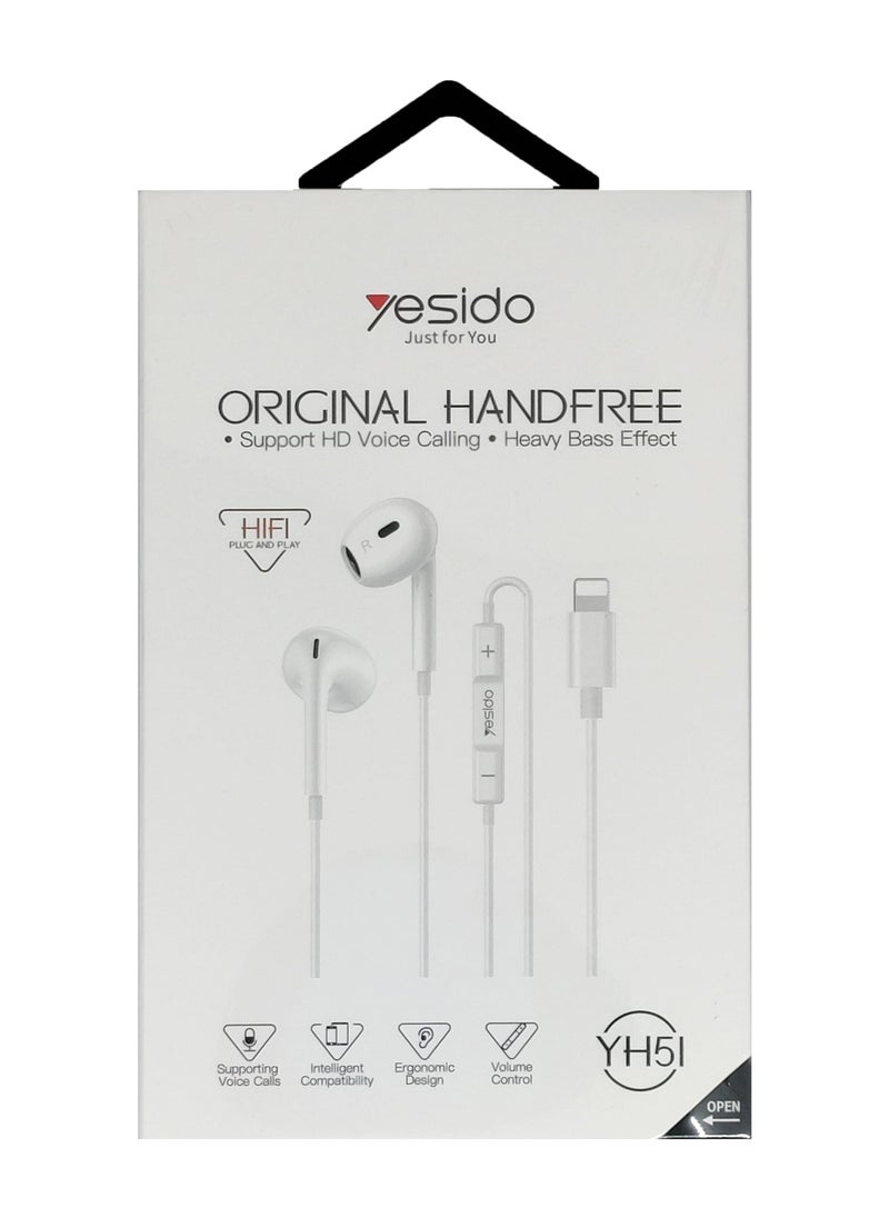 Yesido - Lightning Headset For Apple With MIC Can Support HD Calling & Music For iPhone 7/8 and 7/8 plus & iPhone x/xs/Xsmax - Image 1