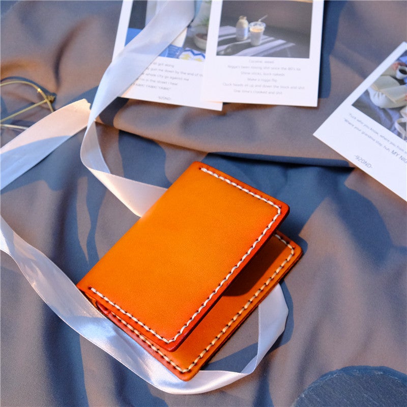 Selling Korean Organ Card Bag Gift Card Bag Card Cover Multi-Color Optional First Layer Handmade Card Bag - Image 1