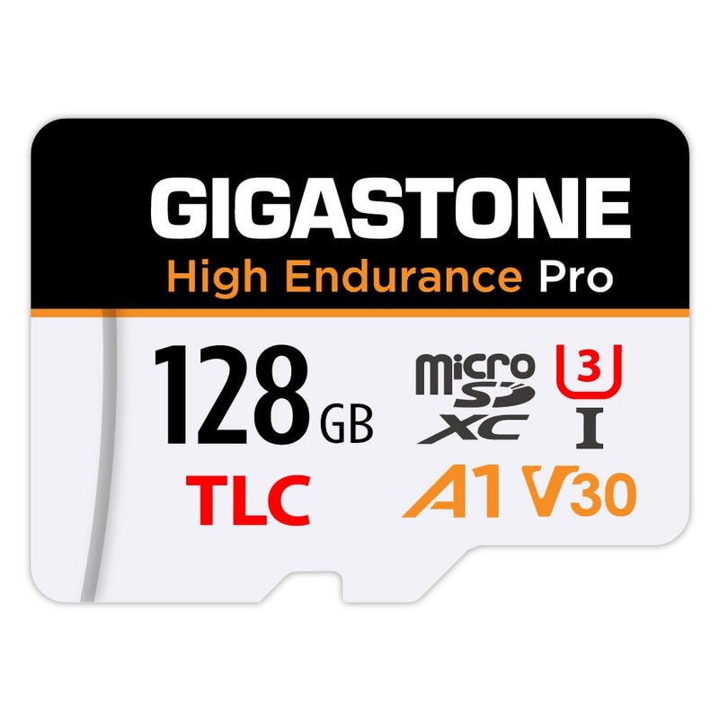 Gigastone ã€5 سنوات استعادة بيانات مجانيةã€‘ã€كاميرا داشã€‘ بطاقة ميكرو SD بسعة 128 جيجابايت من جيغاستون، تحمل عالي الأداء TLC، سرعة تصل إلى 100 ميجابايت/ثانية، متوافقة مع REDTIGER Rove VIOFO VANTRUE PRUVEEO ARIFAYZ، MicroSDXC UHS-I A1 V30 U3 - Image 1