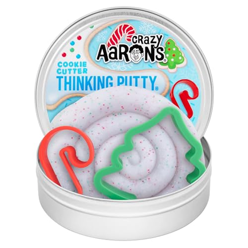 Crazy Aaron's Crazy Aarons Thinking Putty Cookie Cutter Cookie Cutters Sensory Putty for Kids and Grown ups in a 4 Tin Creative and Endless Fun Stress Relief Therapy Toys Never Dries Out Made in USA - Image 1