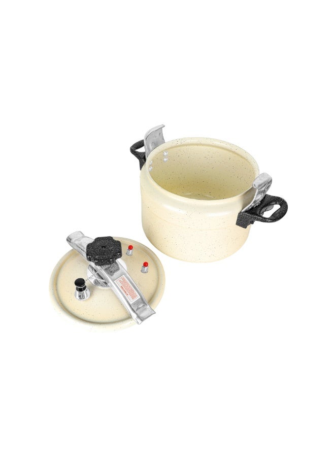 ALGHAFA Al Ghafa 18L Ceramic Coated Aluminum Pressure Cooker with Pressure Lid and Glass Lid 2x1 - Image 3