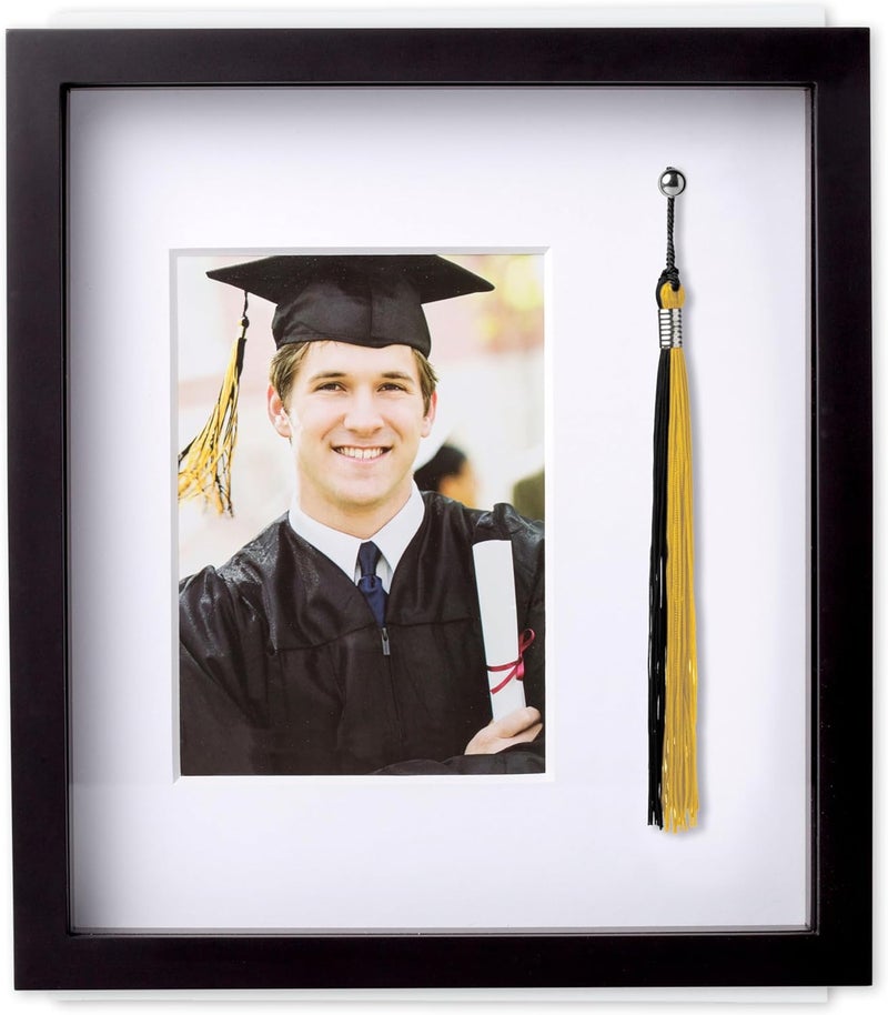 Pearhead Tassel and Picture Graduation Frame Photo with Tassel Holder Perfect Graduation Party Centerpiece and Keepsake Great Gift for Graduates Parents and Grandparents 5x7 Photo Insert - Image 1