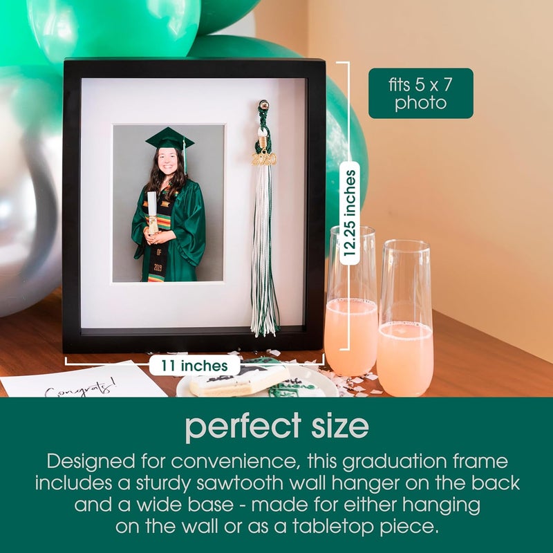 Pearhead Tassel and Picture Graduation Frame Photo with Tassel Holder Perfect Graduation Party Centerpiece and Keepsake Great Gift for Graduates Parents and Grandparents 5x7 Photo Insert - Image 4