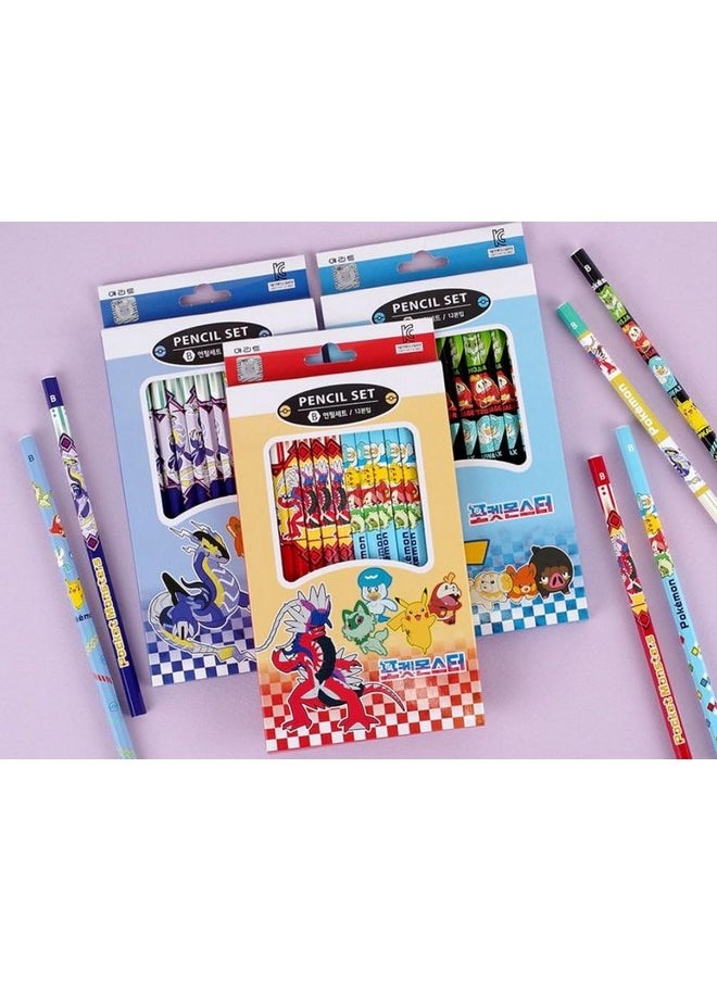 Pikachu - (1 Random Pack) Pencils, B Hexagonal Pencil, 12 Count, Package May Vary - Image 1