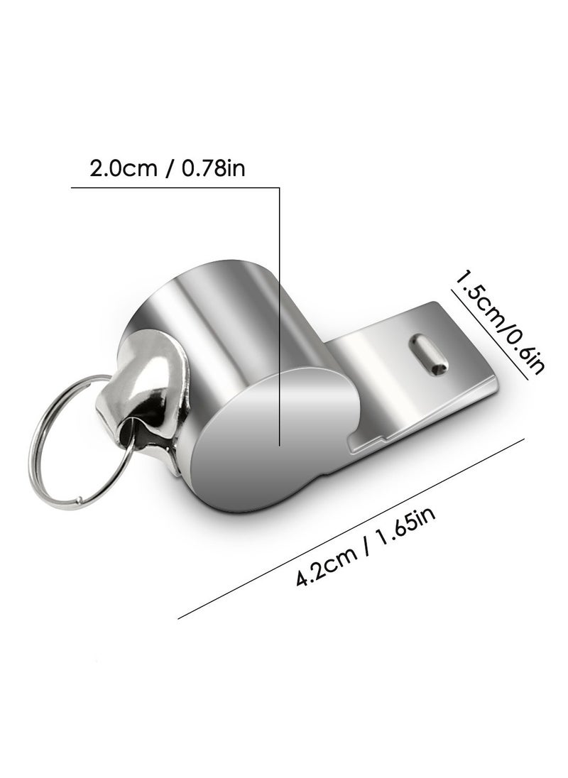 Cuken 8 Packs Sports Whistle Coaches Referee Whistles with Lanyards, 7 Colorful Plastic and 1 Stainless Steel Whistles for Football Sports Training Various School Sports Competitions Coaches Referees  - Image 3