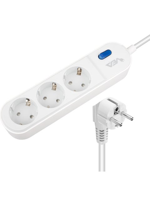 VE-VEGA103 A Class 3-way Switched 1.5 Meter Surge Protected Group Socket (Made In Malaysia)
