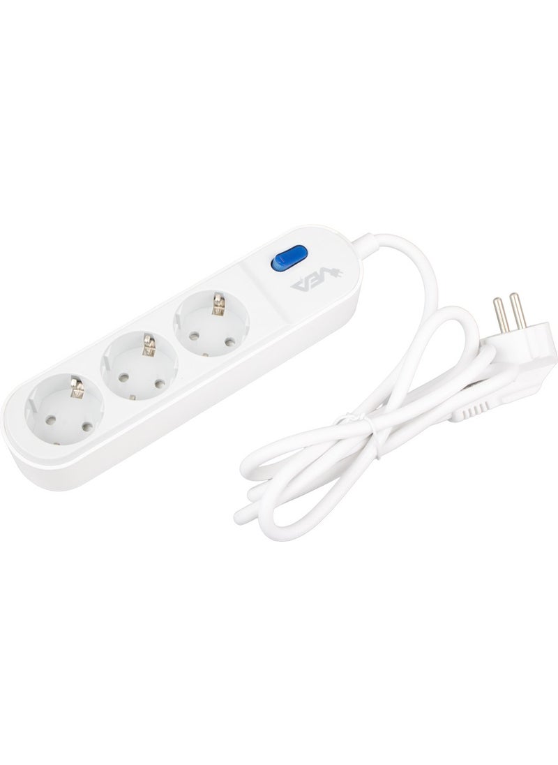 VEA - VE-VEGA103 A Class 3-way Switched 1.5 Meter Surge Protected Group Socket (Made In Malaysia) - Image 1