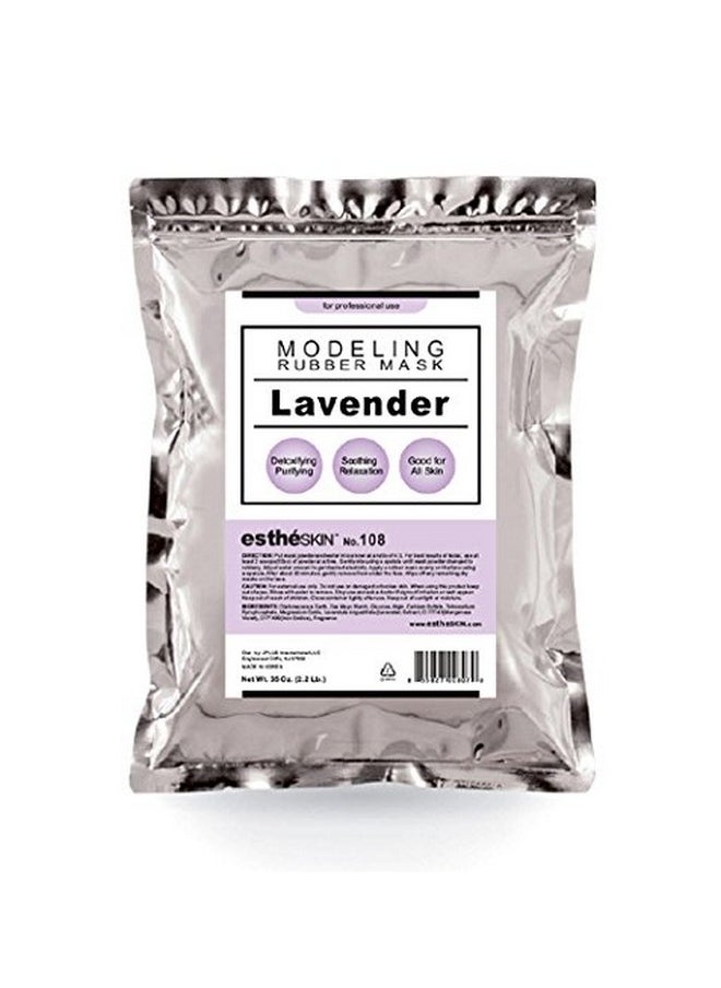 estheskin No.108 Lavender Modeling Mask Powder For Professional Facial Treatment 35 Oz. (1 Pack)  - Image 1