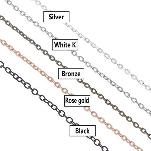 LOCOLO 39 Feet Necklace Chains Stainless Steel DIY Link Chain Necklaces with 30Pcs Lobster Clasps, and 100Pcs Jump Rings for Jewelry Making - Image 4