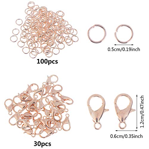 LOCOLO 39 Feet Necklace Chains Stainless Steel DIY Link Chain Necklaces with 30Pcs Lobster Clasps, and 100Pcs Jump Rings for Jewelry Making - Image 3