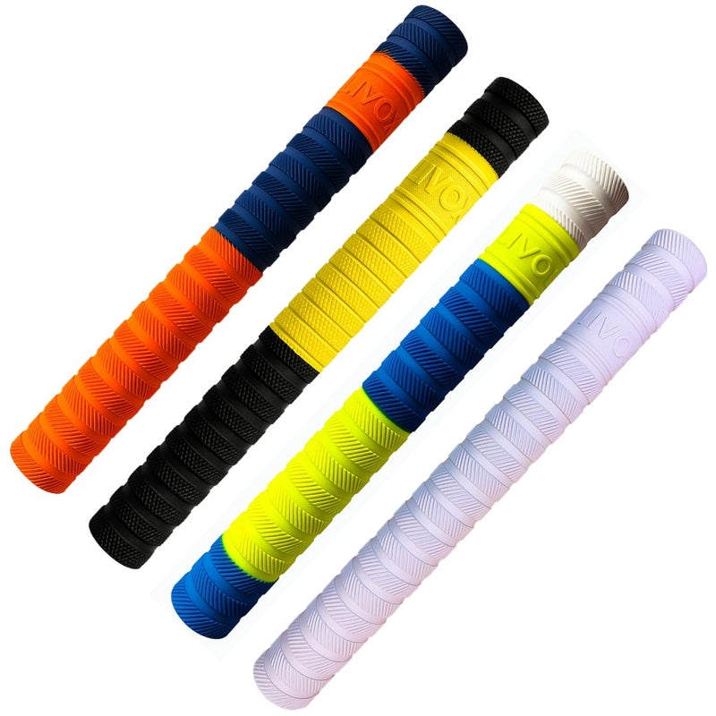 LIVOX ® Premium Quality Cricket Bat Grip | Non-Slip, Shock Absorbing Rubber Handle Cover for Superior Comfort & Control (Multi texture) - Image 4