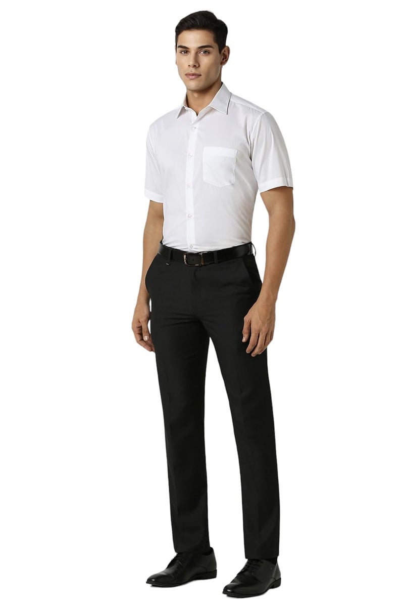 Van Heusen سروال رجالي أسود بنقاط بتصميم ضيق - Image 5