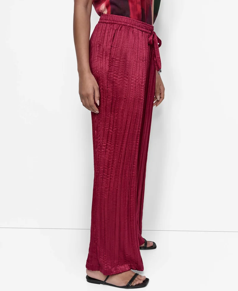 DKNY  CRUSHED CREASE WIDE PANT for Women | Best Price UAE