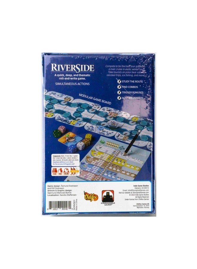 سترونج هولد جيمز Stronghold Games Riverside - مغامرة استراتيجية بالرمي والكتابة، استكشف القطب الشمالي، لعبة لوحية عائلية ممتعة من 1 إلى 6 لاعبين، للأعمار من 14 عامًا فأكثر - Image 3