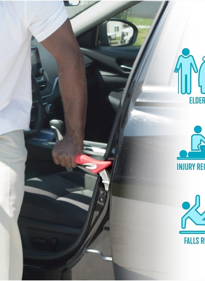 Stander - HandyBar, Portable Vehicle Support Handle with Window Breaker and Seat Belt Cutter for Adults, Seniors, and Elderly, Car Door Assist Handle with Non-Slip Grip and Emergency Safety Tools - Image 1