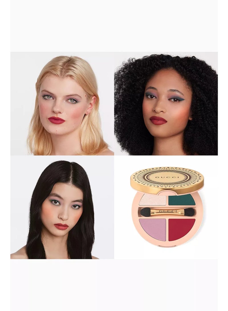 غوتشي لوحة ظلال العيون دو بوتيه أربعة ألوان درجة 03 وايلد بوكيه، 6.1 غرام - Image 2