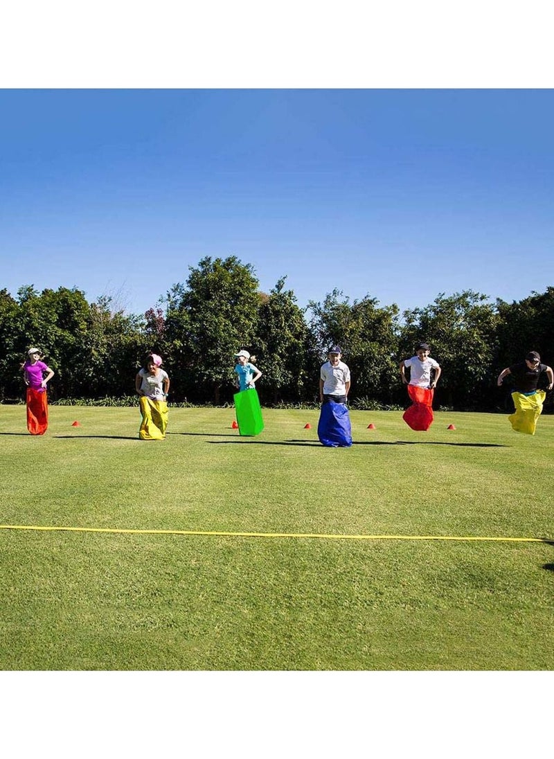 SYOSI - 4 Pcs Potato Sack Race Bag Set Outdoor Racing Jumping Bags for Kids Sturdy Multi-Colored Children’s Birthday Party Game Sports Day Family Reunion - Image 1