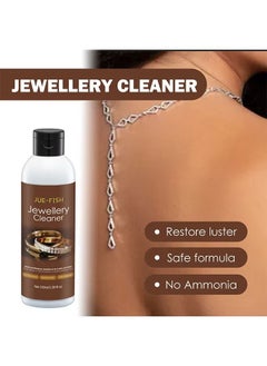JUE-FISH Jewelry Cleaner, Jewelry Cleaner Solution for Diamond, Gold, Silver, Gemstones, Best Extra Concentrated Formula Silver Jewelry Cleaner For Sonic And Ultrasonic Jewelry Cleaner Solution 100ML  - Image 3
