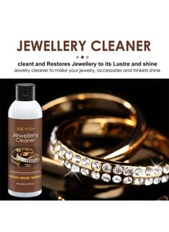 JUE-FISH Jewelry Cleaner, Jewelry Cleaner Solution for Diamond, Gold, Silver, Gemstones, Best Extra Concentrated Formula Silver Jewelry Cleaner For Sonic And Ultrasonic Jewelry Cleaner Solution 100ML  - Image 4