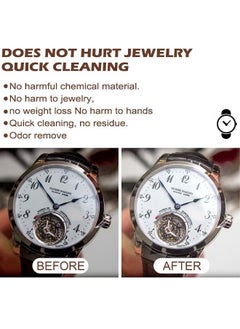 JUE-FISH Jewelry Cleaner, Jewelry Cleaner Solution for Diamond, Gold, Silver, Gemstones, Best Extra Concentrated Formula Silver Jewelry Cleaner For Sonic And Ultrasonic Jewelry Cleaner Solution 100ML  - Image 5