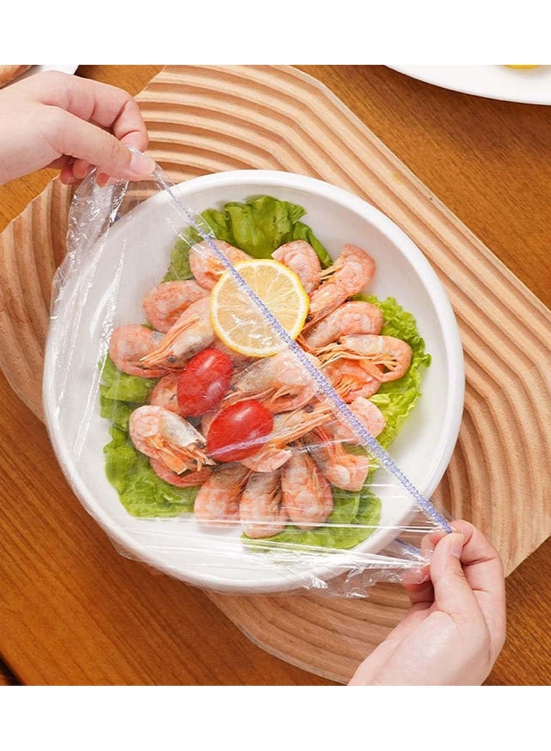 100Pcs Reusable Thickened Elasticated Freshness bag, Stretchable and Adjustable, Suitable for Keeping Fruits and Vegetables Fresh In The Kitchen, Storing Food Fresh In the Fridge and Keeping Food Fresh for Outdoor Parties  - Image 4