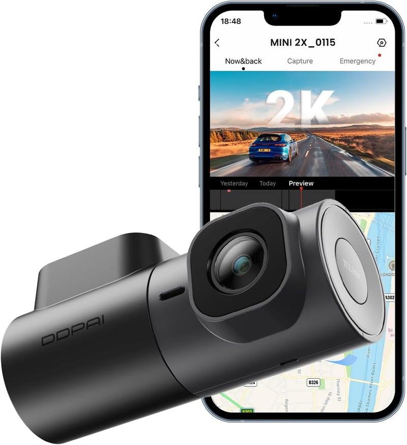 DDPAI 2K Dash Cam for Cars Front, 1440P Dashcam with Night Vision and 360° Rotatable  Design - Image 1