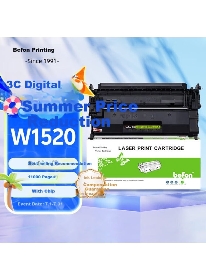 Befon Compatible Hp 4104Dw Toner Cartridge W1520A Toner Cartridge 152A Toner Cartridge For Hp 4004D 4004Dn 4004Dw 4104Fdw 4104Fdn Printers 152X Toner Cartridge - Image 1
