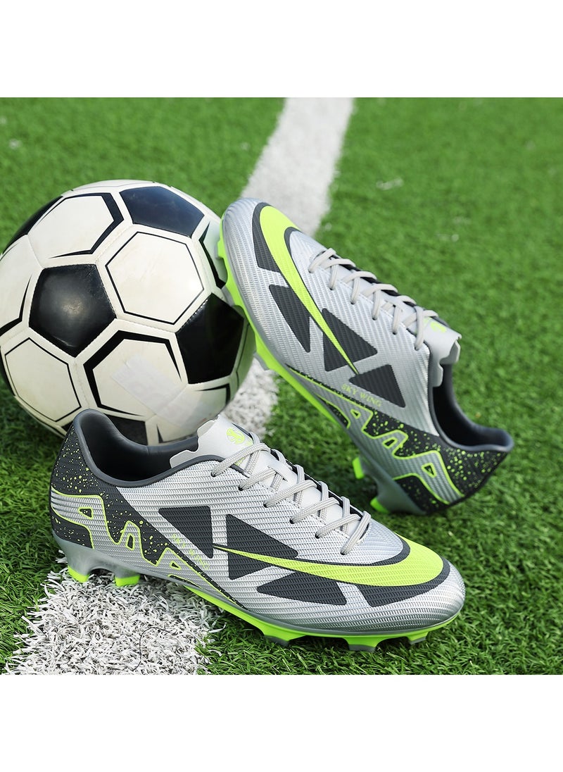 SKY WING - SKY WING Football Cleats Men And Women And Kid,Indoor Outdoor Low Top Soccer Shoes For Boy And Girl Lightweight Shock Resistant Training Boots Professional Turf Shoes Sport Athletic Ground Football Boots - Image 1