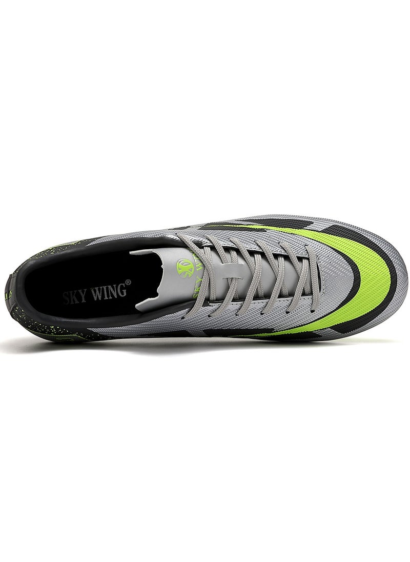 SKY WING - SKY WING Football Cleats Men And Women And Kid,Indoor Outdoor Low Top Soccer Shoes For Boy And Girl Lightweight Shock Resistant Training Boots Professional Turf Shoes Sport Athletic Ground Football Boots - Image 1