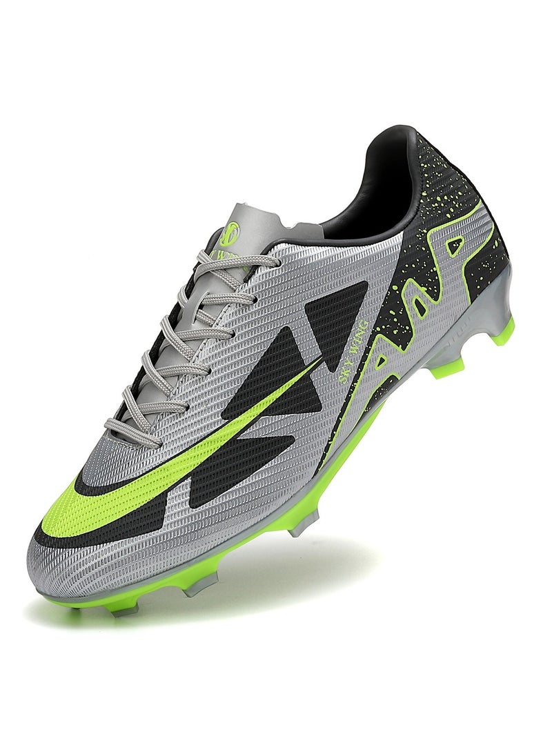 SKY WING - SKY WING Football Cleats Men And Women And Kid,Indoor Outdoor Low Top Soccer Shoes For Boy And Girl Lightweight Shock Resistant Training Boots Professional Turf Shoes Sport Athletic Ground Football Boots - Image 1