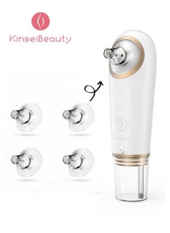 KinseiBeauty Blackheads Pores Vacuum Clean Remove Tool Electric Dead Skin Remover Gold/White  - Image 1