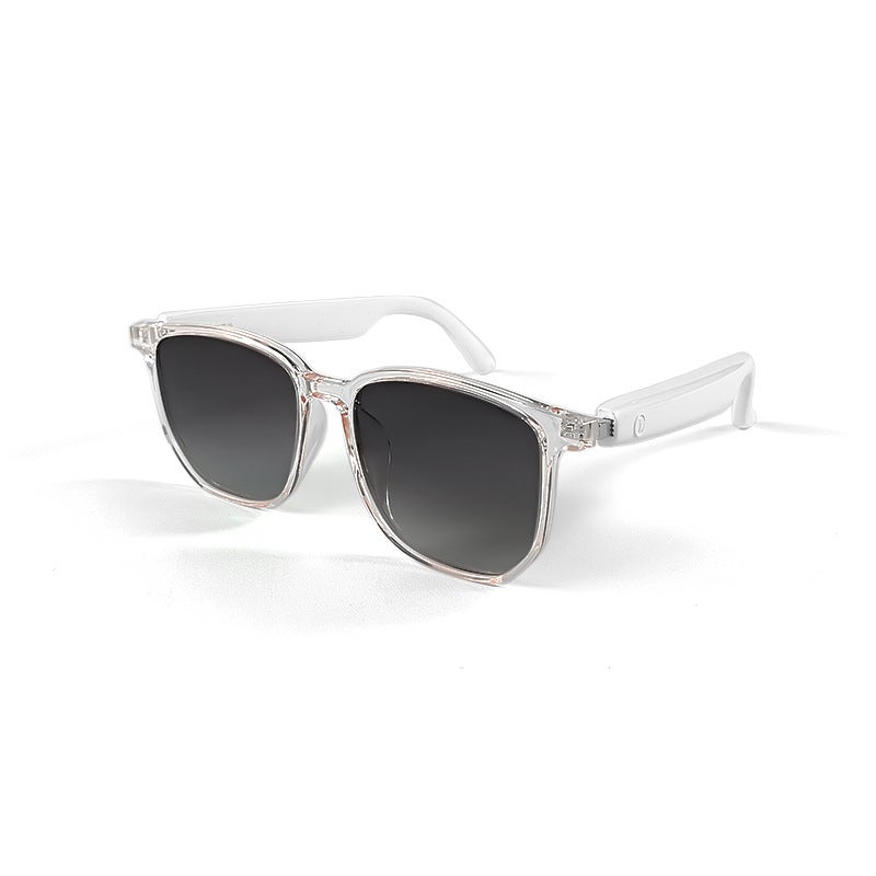Cross-border smart glasses Bluetooth glasses sunglasses polarized anti-ultraviolet anti-blue light song call transparent change lenses GS03 gradient gray (polarized)