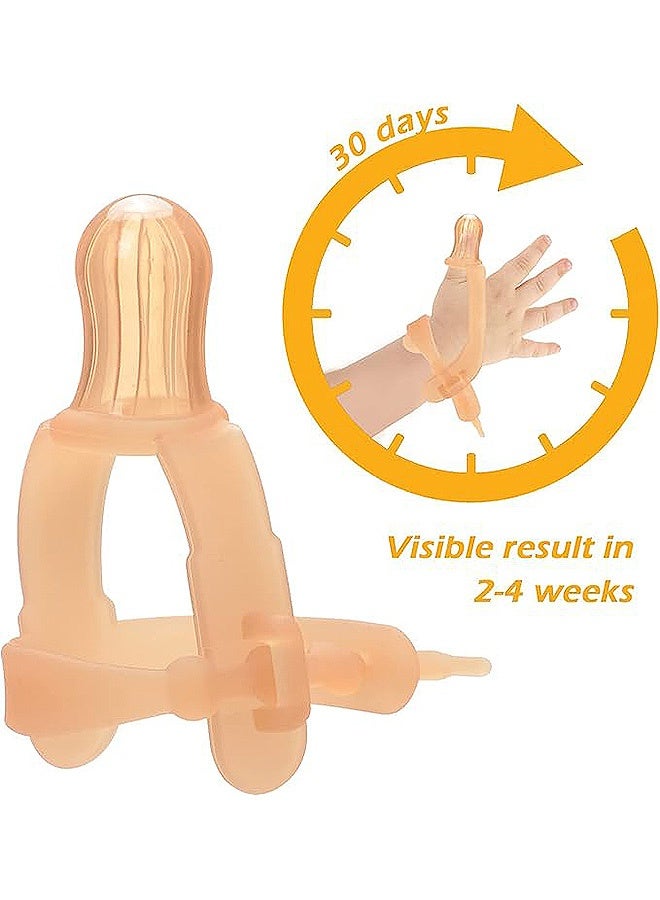 MXN 2 Pcs Thumb Sucking Stop, Adjustable Thumb Guard, 1-3 Years Old Baby - Adjustable Thumb Guard for Thumb Sucking Silicone Thumb Sucking Treatment Kit for 3-36 Months Baby, Maximum for 1.95”-1.5" Wide Wrist - Image 5