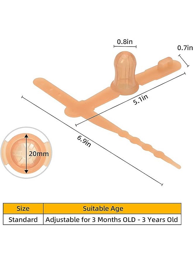 MXN 2 Pcs Thumb Sucking Stop, Adjustable Thumb Guard, 1-3 Years Old Baby - Adjustable Thumb Guard for Thumb Sucking Silicone Thumb Sucking Treatment Kit for 3-36 Months Baby, Maximum for 1.95”-1.5" Wide Wrist - Image 2