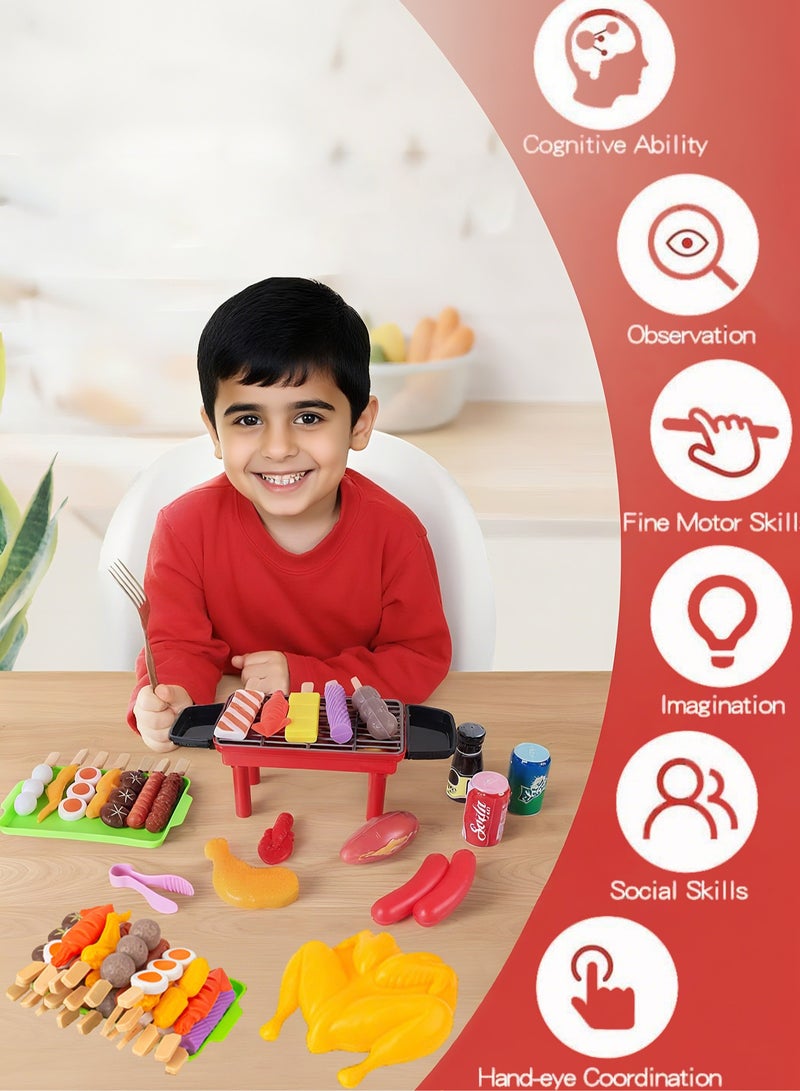 Mi VAZA BBQ Playset - Kitchen Cooking Toy - Barbecue Toy - Play House Toy - Mini Furniture - Kid Toy - Pretend Play - Image 2