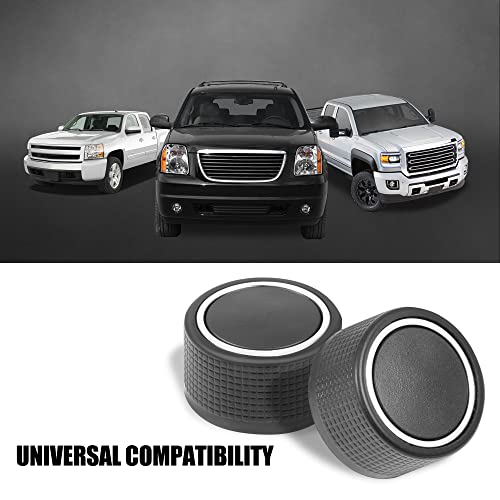 VOFONO Rear Radio Audio Volume Control Knobs 2PCS, Stereo Knob Buttons Replacement for 07-13 Chevy Chevrolet Silverado GMC Acadia Sierra Denali Yukon GM 22912547 - Image 2