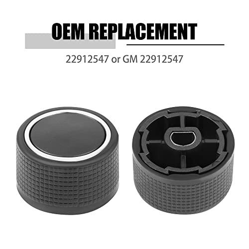 VOFONO Rear Radio Audio Volume Control Knobs 2PCS, Stereo Knob Buttons Replacement for 07-13 Chevy Chevrolet Silverado GMC Acadia Sierra Denali Yukon GM 22912547 - Image 5
