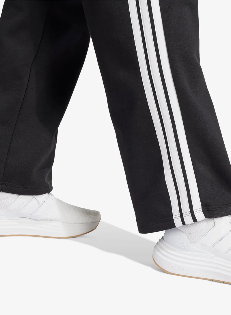 Adidas  3-Stripes Open-Hem Fleece Joggers for Women | Best Price UAE