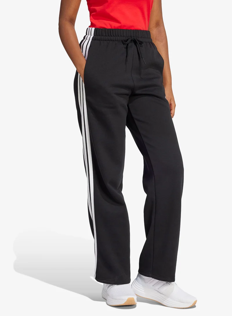 Adidas  3-Stripes Open-Hem Fleece Joggers for Women | Best Price UAE