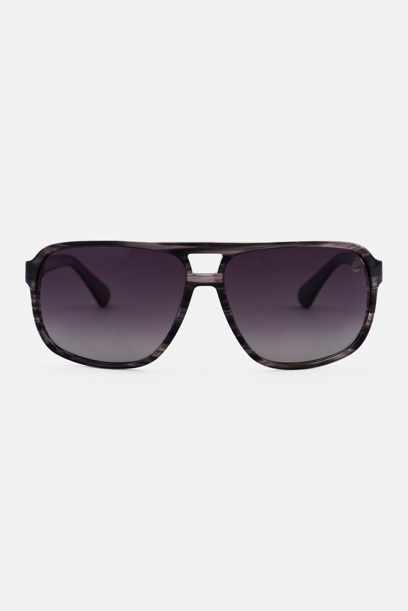 Timberland نظارات شمسية طيار للرجال TB0003120D65، رمادي - Image 1