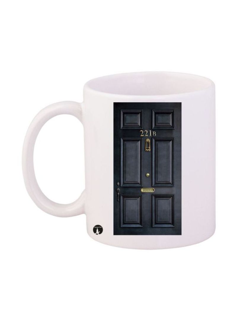 RKN Sherlock Printed Mug White/Black/Gold Standard Size
