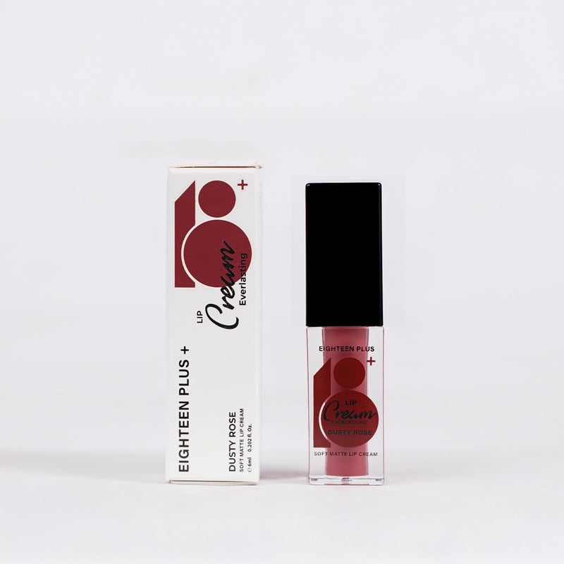 Everlasting Lip Cream, Dusty Rose, Soft Matte Finish, Long-Lasting 24-Hour Wear, 6ml