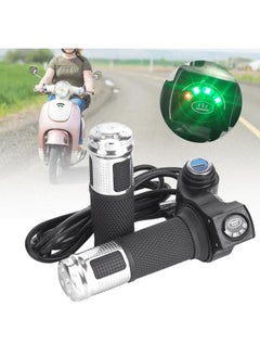 Thoraya 1 Pair Universal LED Voltage Display Twist Throttle for 12-99V Ebike Scootersilver  - Image 4