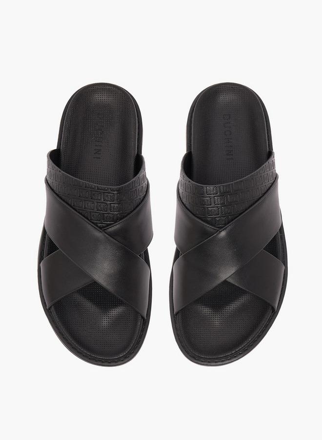 DUCHINI Men Cross Strap Comfort Sandals - Image 3