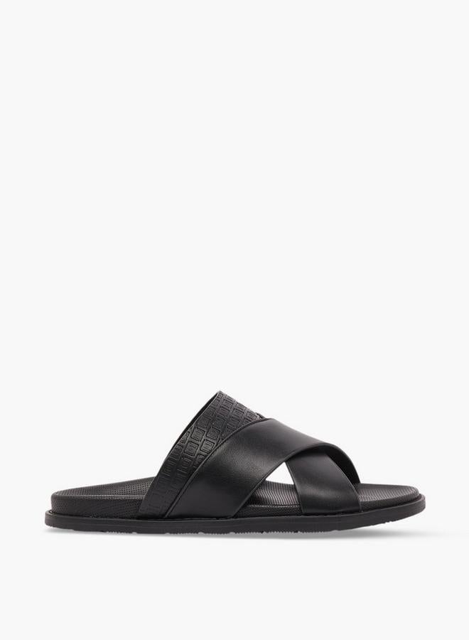 DUCHINI Men Cross Strap Comfort Sandals - Image 1