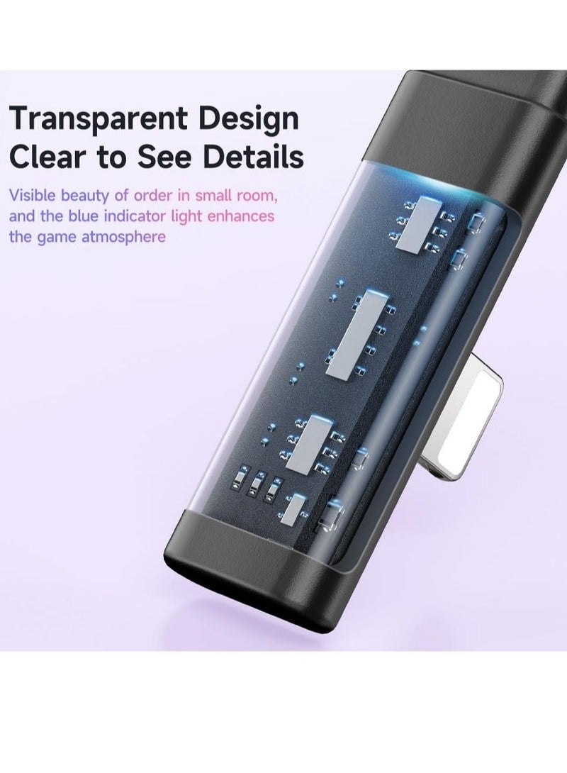 كابتن تيك Cable Lightning Fast Charger Flat Wire 90 Degree Right Angle Elbow for iPhone 14 13 12 11 Pro Pro Max Xs Max X XS XR 8 8Plus 7 7Plus iPod iPad No Knotting Support Data Transfer Black 6ft - Image 2